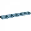 Produkt: Ocelová lišta s plastovými boxy 6x box 100 x 95 x 50 mm
