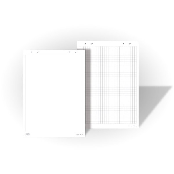Papírové bloky pro flipcharty - rastrované