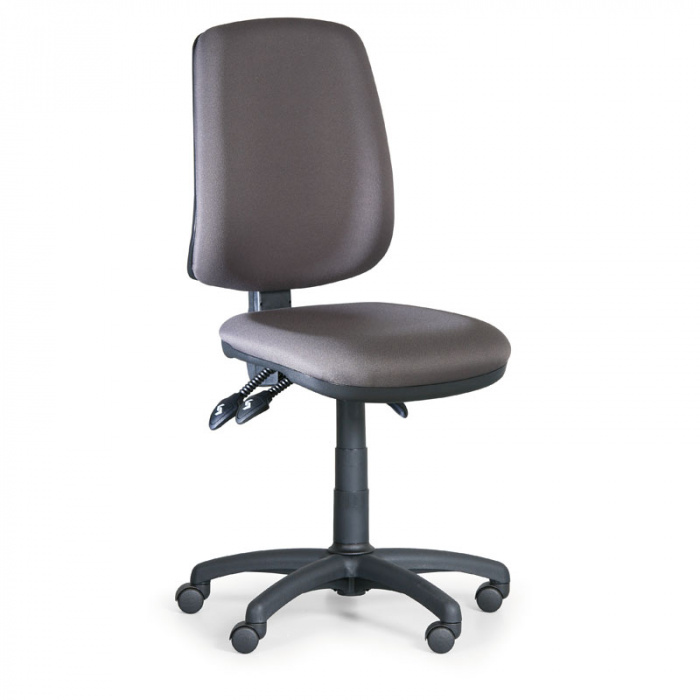 Kancelářská židle ATHEUS šedá bez područek, plastový kříž