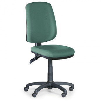 Kancelářská židle ATHEUS zelená bez područek, plastový kříž