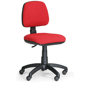 Kancelářská židle MILANO, červená bez područek, s kolečky