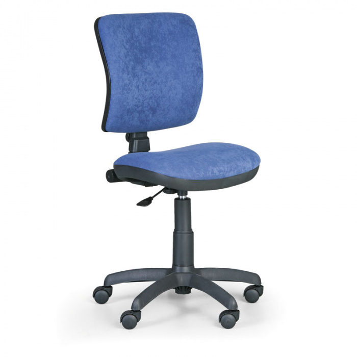 Kancelářská židle MILANO I, modrá bez područek, s kolečky