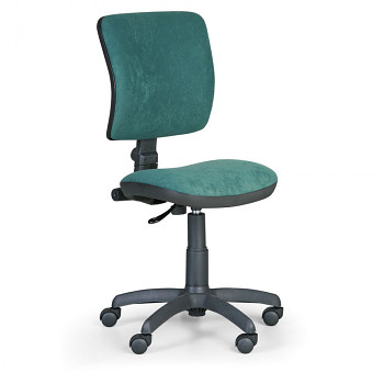 Kancelářská židle MILANO I, zelená bez područek, s kolečky