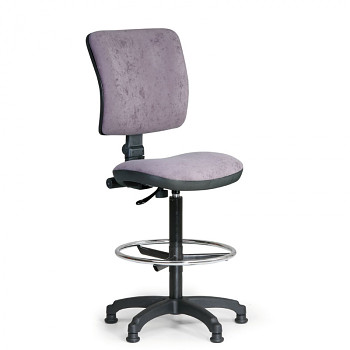 Kancelářská židle MILANO I, šedá bez područek, s kluzáky