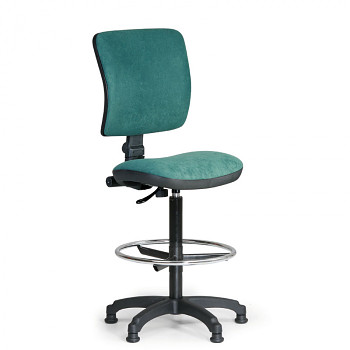 Kancelářská židle MILANO I, zelená bez područek, s kluzáky