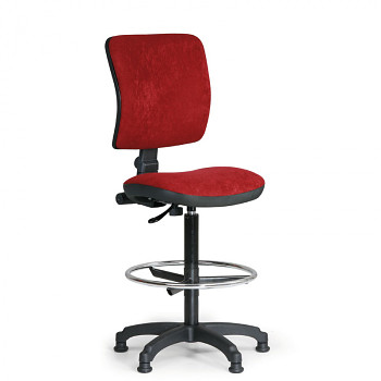 Kancelářská židle MILANO I, červená bez područek, s kluzáky