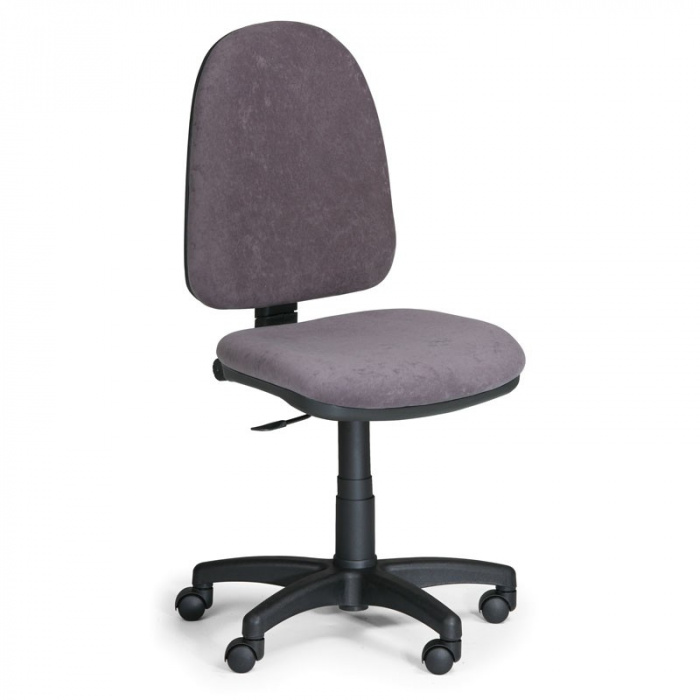 Kancelářská židle TORINO, šedá bez područek, plastový kříž