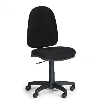 Kancelářská židle TORINO, černá bez područek, plastový kříž