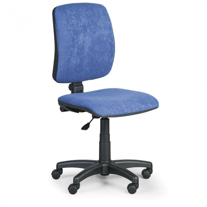 Kancelářská židle TORINO I, modrá bez područek, plastový kříž