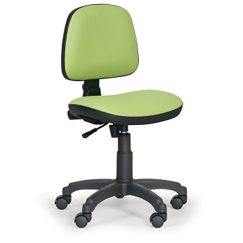 Pracovní židle MILANO zelená bez područek, kolečka