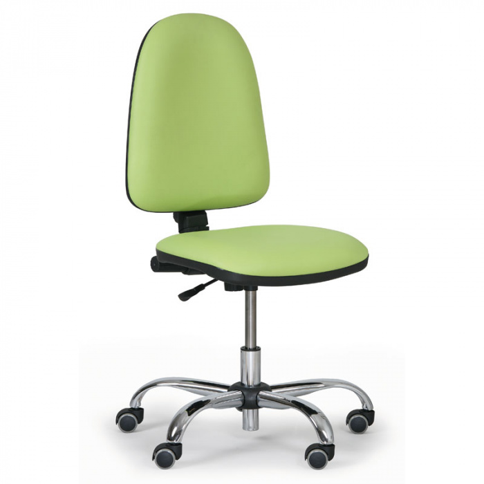 Pracovní židle TORINO zelená bez područek, kovový kříž