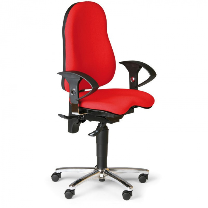 Zdravotní kancelářská židle EXETER červená