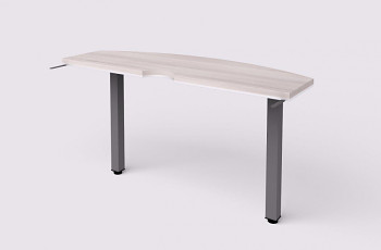Prvek jednacího stolu zakončovací 1400x 500x 762, akát světlý, WELS