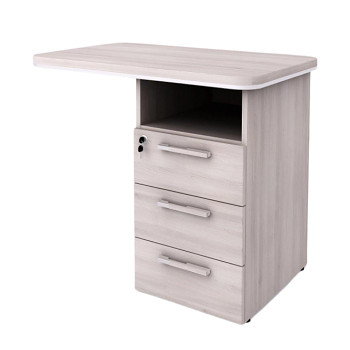 Kancelářský kontejner  900x 550x762, akát světlý, přístavný L, WELS