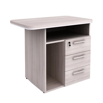 Kancelářský kontejner  900x 550x762, akát světlý, přístavný, L WELS