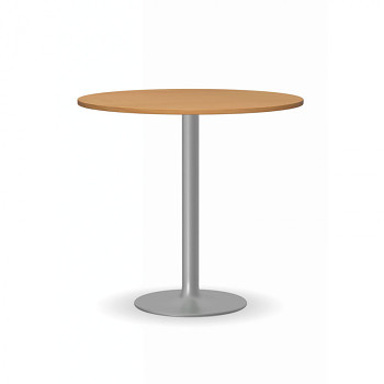 Konferenční stůl kruhový průměr  800x 725, buk, podnož šedá, FILIP