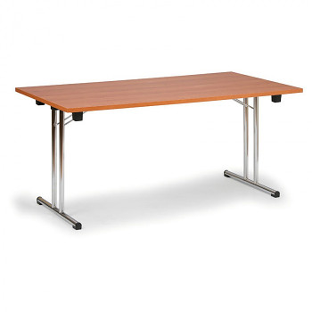 Konferenční stůl 1600x 800x 725, třešeň, podnož chrom, SKS