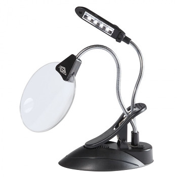 Stolní lupa s LED osvětlením