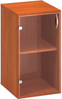 Kancelářská skříň,  735x 400x458, třešeň, levá sklo, CLASSIC
