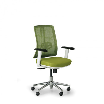 Kancelářská židle HUMAN W zelená hliníkový kříž