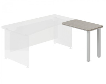 Stolový prvek  900x 550x762 mm, dub šedý, L, WELS