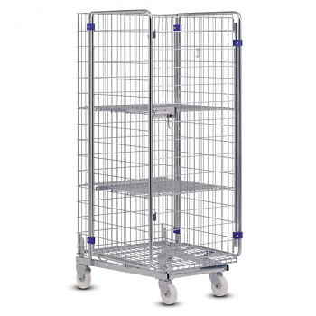 Rollkontejner zasouvací  720 x 855 x 1775 mm, uzamykatelný