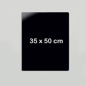 Skleněná magnetická tabule  500x 350 mm černá