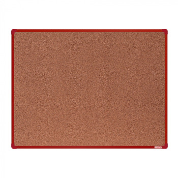 Nástěnka korková 1200x 900 mm, červený rám
