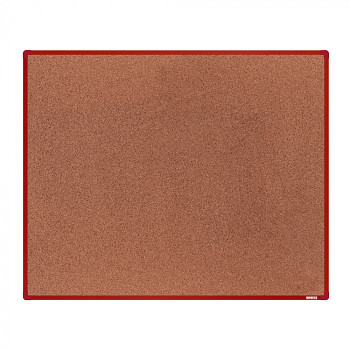 Nástěnka korková 1500x1200 mm, červený rám