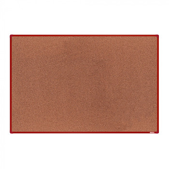 Nástěnka korková 1800x1200 mm, červený rám