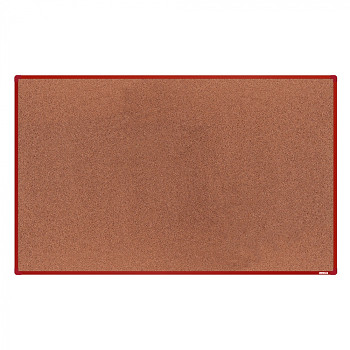 Nástěnka korková 2000x1200 mm, červený rám