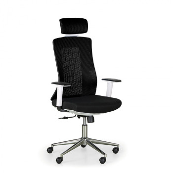 Kancelářská židle EDEN, černá/bílá konstrukce