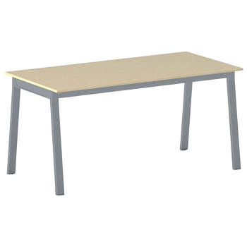Jednací stůl 1600x 800x 750, bříza, podnož šedá, BASIC