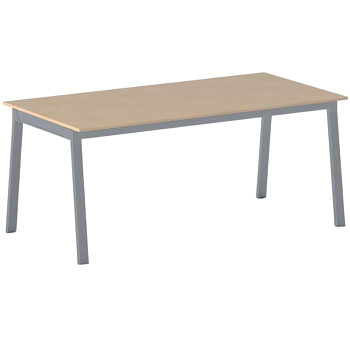 Jednací stůl 1600x 800x 750, buk, podnož šedá, BASIC