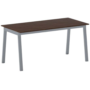 Jednací stůl 1600x 800x 750, ořech, podnož šedá, BASIC