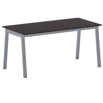 Jednací stůl 1600x 800x 750, wenge, podnož šedá, BASIC