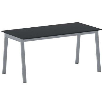 Jednací stůl 1600x 800x 750, antracit, podnož šedá, BASIC