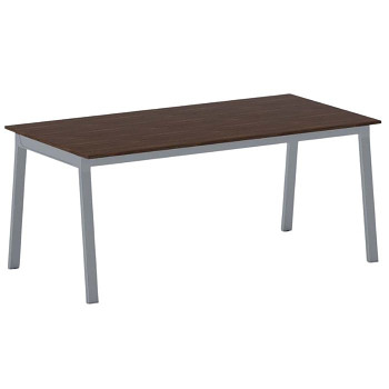 Jednací stůl 1800x 900x 750, ořech, podnož šedá, BASIC