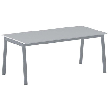 Jednací stůl 1800x 900x 750, šedá, podnož šedá, BASIC