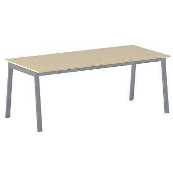 Jednací stůl 2000x 900x 750, bříza, podnož šedá, BASIC