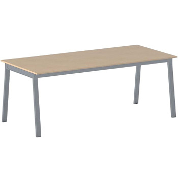 Jednací stůl 2000x 900x 750, buk, podnož šedá, BASIC
