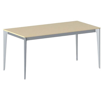 Jednací stůl 1600x 800x 750, bříza, podnož šedá, ACTION