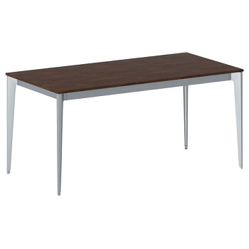 Jednací stůl 1600x 800x 750, ořech, podnož šedá, ACTION