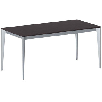 Jednací stůl 1600x 800x 750, wenge, podnož šedá, ACTION