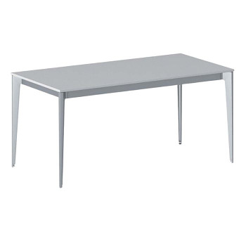 Jednací stůl 1600x 800x 750, šedá, podnož šedá, ACTION