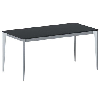 Jednací stůl 1600x 800x 750, antracit, podnož šedá, ACTION