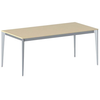 Jednací stůl 1800x 900x 750, bříza, podnož šedá, ACTION