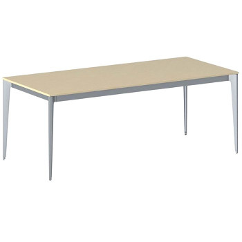Jednací stůl 2000x 900x 750, bříza, podnož šedá, ACTION
