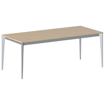 Jednací stůl 2000x 900x 750, buk, podnož šedá, ACTION