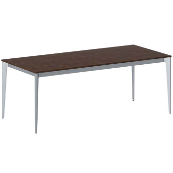 Jednací stůl 2000x 900x 750, ořech, podnož šedá, ACTION